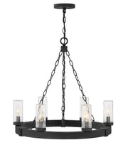 Sawyer 6-Light Outdoor Chandelier in Black