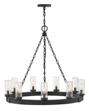 Sawyer 9-Light Outdoor Chandelier in Black