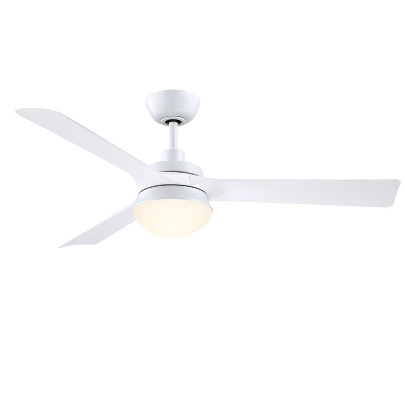 Barlow 52" Ceiling Fan with LED Light in Matte White