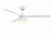 Paget 52" Ceiling Fan with LED Light in Matte White