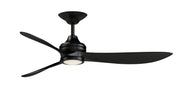 Aviara 60" Ceiling Fan with LED Light in Black
