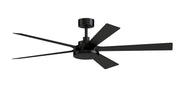 TorchAire 64" Ceiling Fan with LED Light in Black