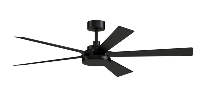 TorchAire 64" Ceiling Fan with LED Light in Black