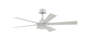 TorchAire 52" Ceiling Fan with LED Light in Matte White