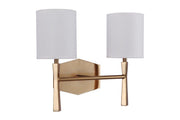 Chatham 2 Light 13.75" Vanity in Satin Brass