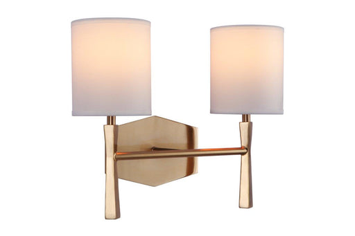 Chatham 2 Light 13.75" Vanity in Satin Brass