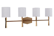 Chatham 4 Light 32.25" Vanity in Satin Brass