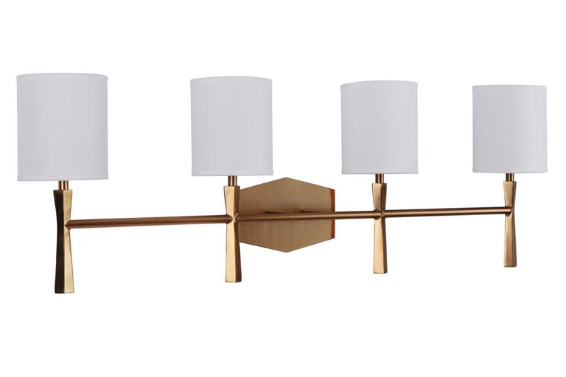 Chatham 4 Light 32.25" Vanity in Satin Brass