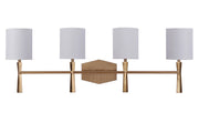 Chatham 4 Light 32.25" Vanity in Satin Brass