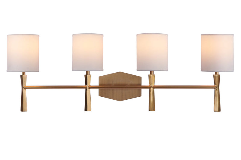 Chatham 4 Light 32.25" Vanity in Satin Brass