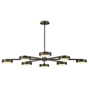 Cava 50" LED Semi-Flush Mount in Black Oxide
