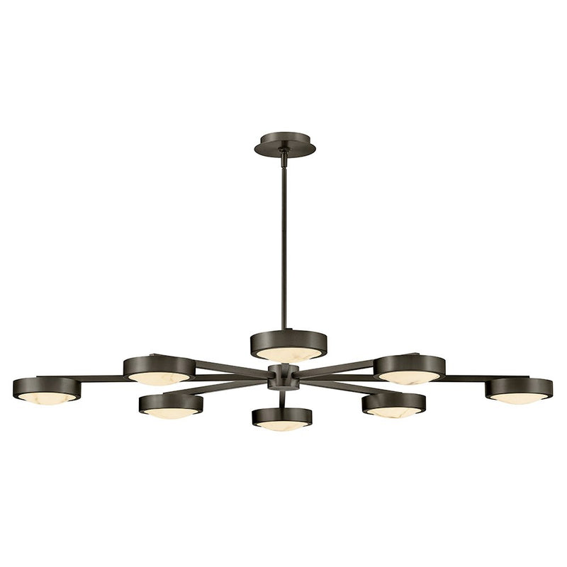 Cava 50" LED Semi-Flush Mount in Black Oxide