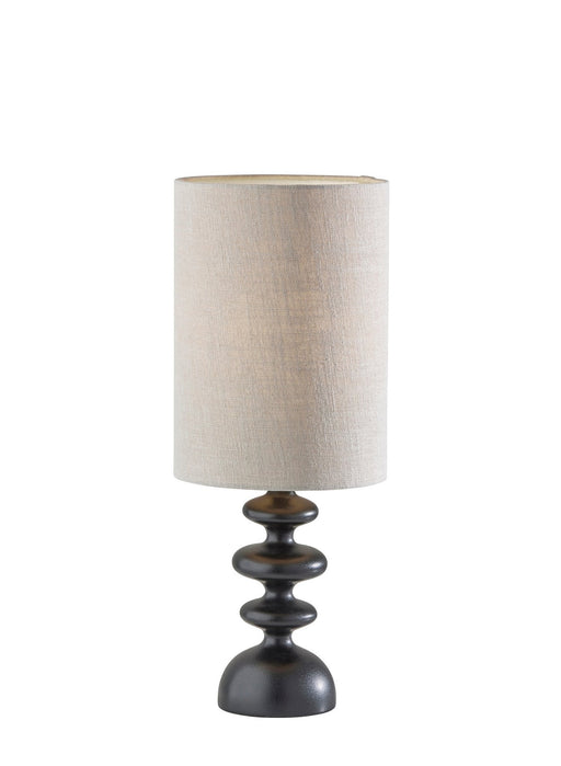 Beatrice 22.5" Table Lamp in Matte Black Polyresin