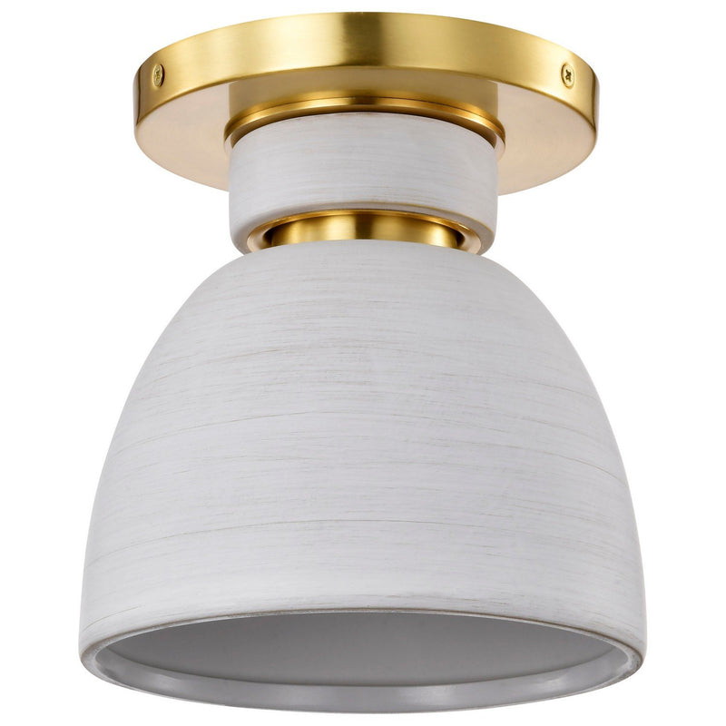 Collins Flush Mount in Brushed Brass