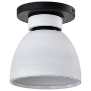 Collins Flush Mount in Matte Black