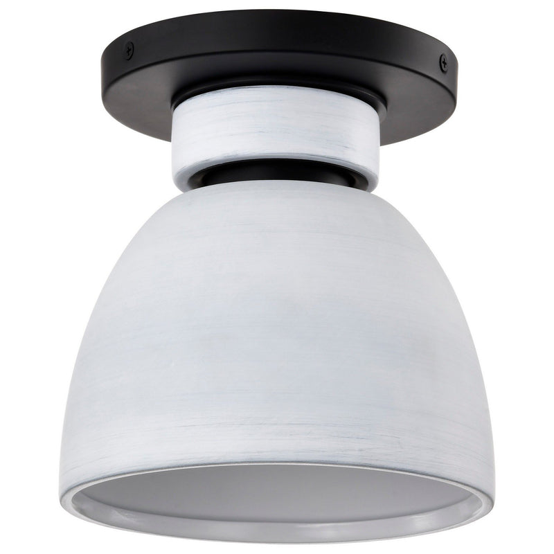 Collins Flush Mount in Matte Black