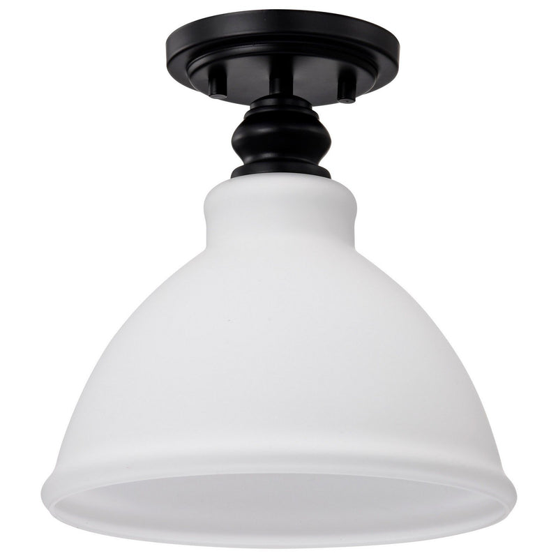 Russel Semi-Flush Mount in Matte Black