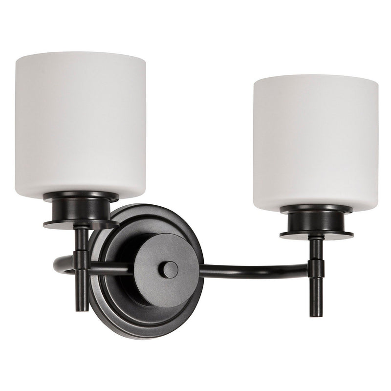 Warren 2-Light Bath Vanity Light in Gun Metal