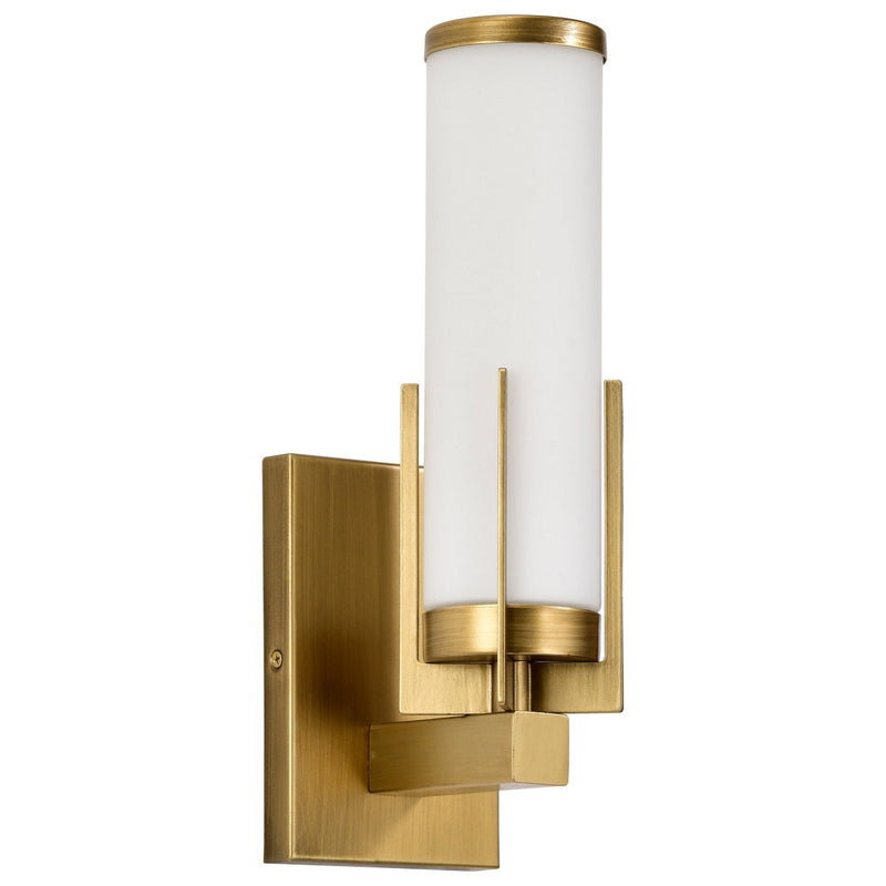 Roselle Bath Sconce in Natural Brass