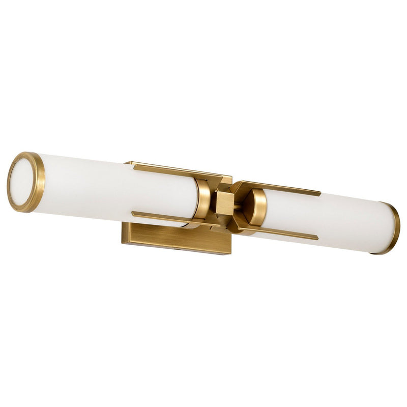 Roselle 2-Light Bath Vanity Light in Natural Brass
