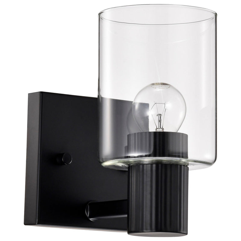 Clarksville Bath Sconce in Matte Black