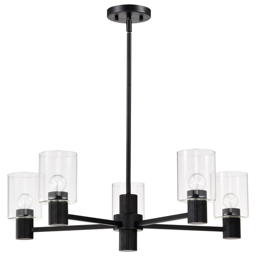 Clarksville 5-Light Chandelier in Matte Black