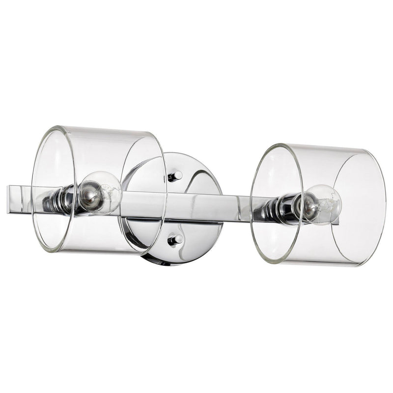 Marlowe 2-Light Bath Vanity Light in Polished Nickel