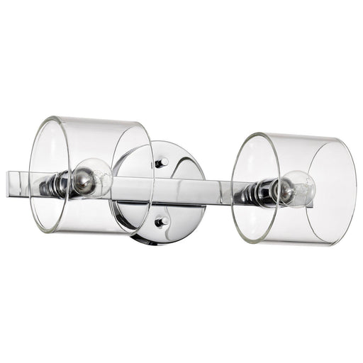 Marlowe 2-Light Bath Vanity Light in Polished Nickel