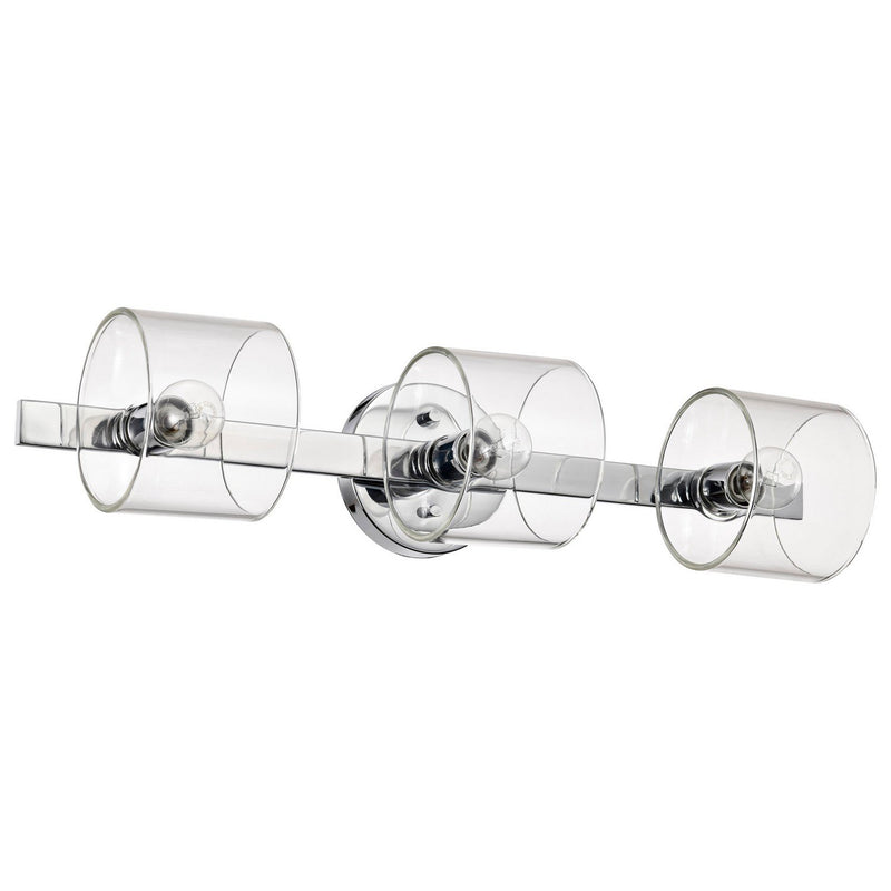 Marlowe 3-Light Bath Vanity Light in Polished Nickel