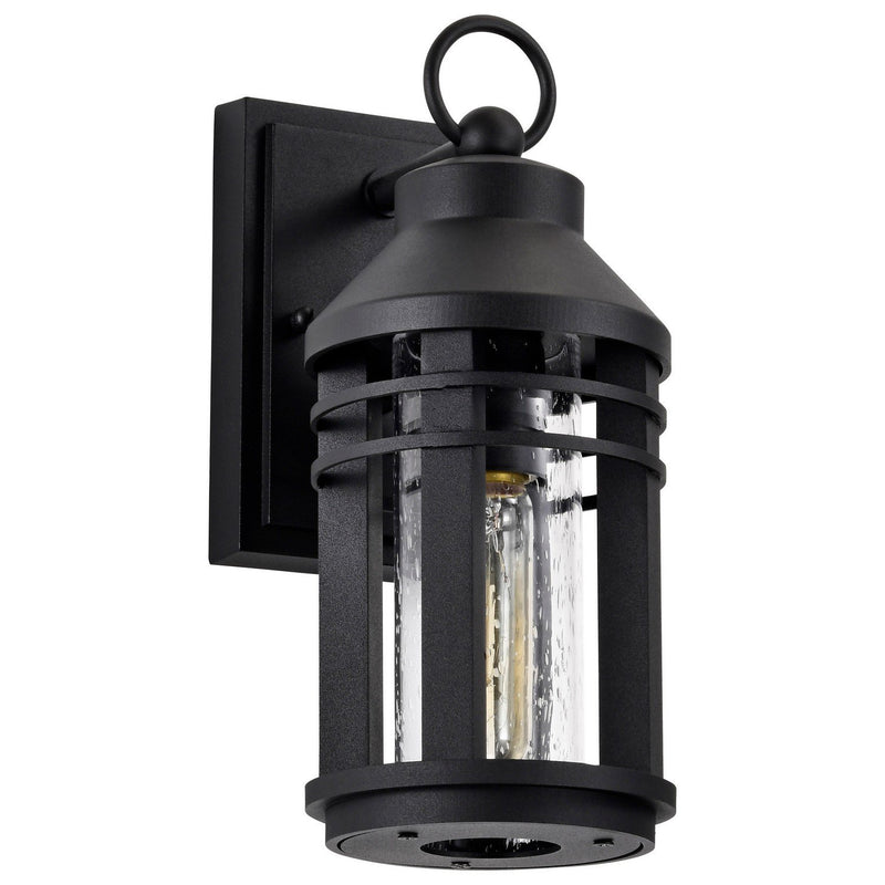 Wilton Small Outdoor Wall Lantern in Matte Black