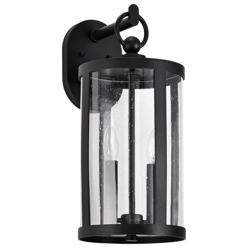Broadstone Small 2-Light Outdoor Wall Lantern in Matte Black