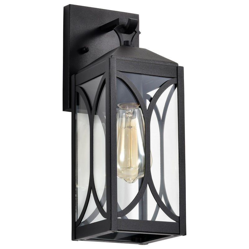 Oaklyn Small Outdoor Wall Lantern in Matte Black