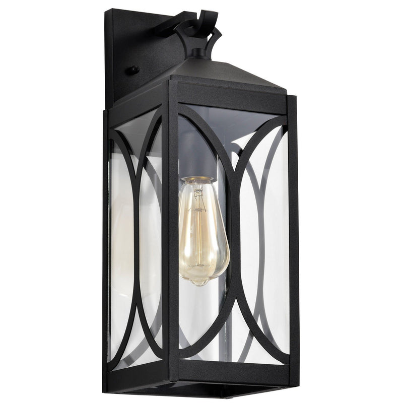 Oaklyn Medium Outdoor Wall Lantern in Matte Black