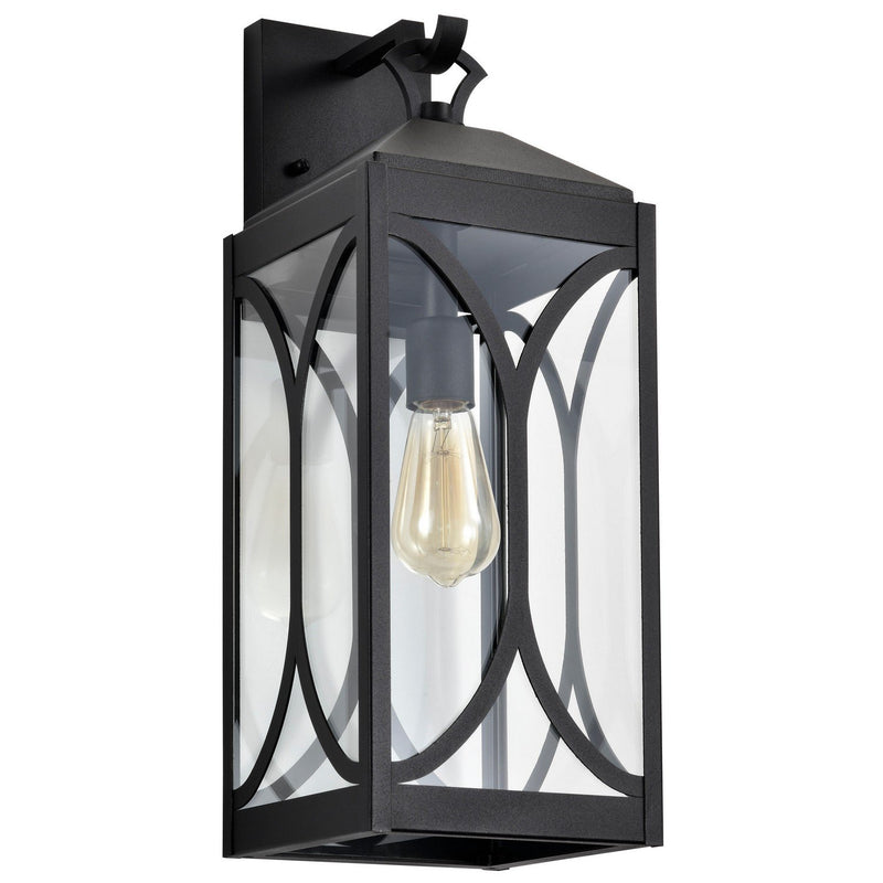 Oaklyn Large Outdoor Wall Lantern in Matte Black