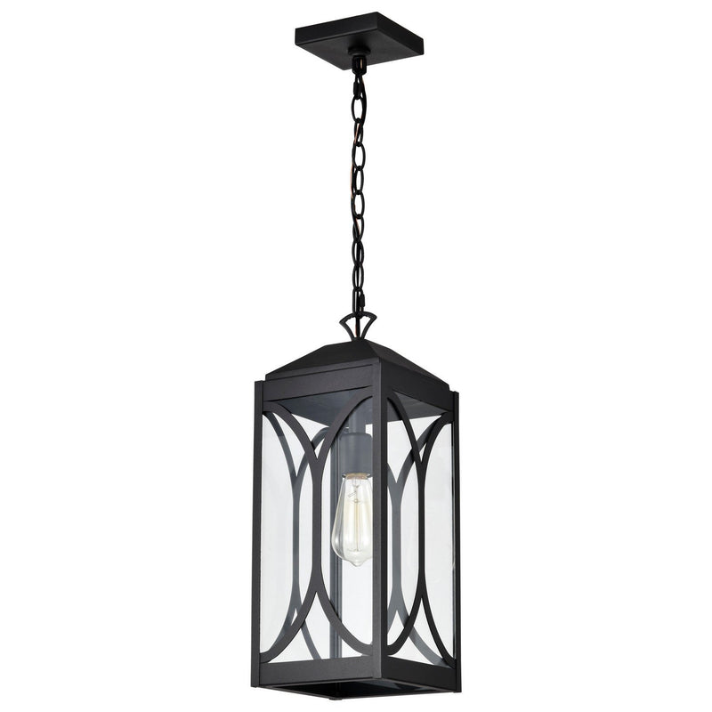 Oaklyn Outdoor Lantern Pendant in Matte Black