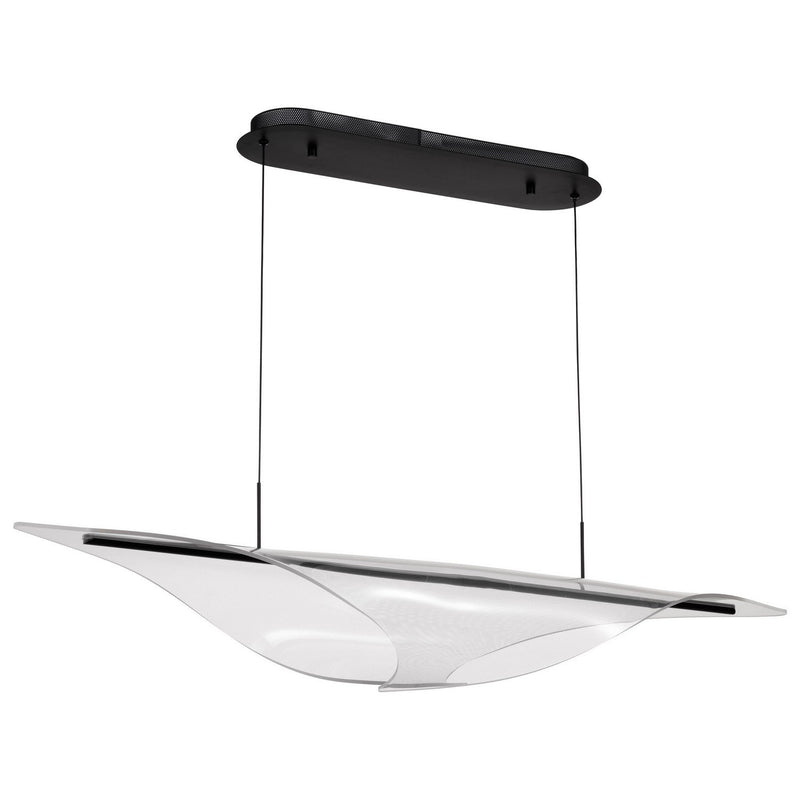 Geneva LED Linear Pendant in Matte Black