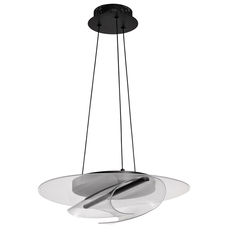 Geneva LED Pendant in Matte Black