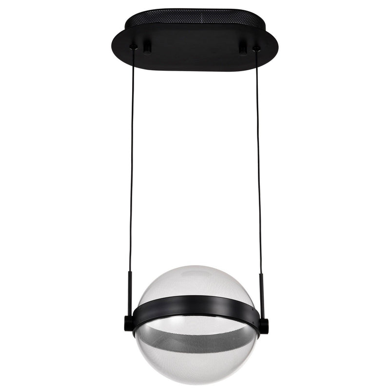 Arvada Small LED Pendant in Matte Black