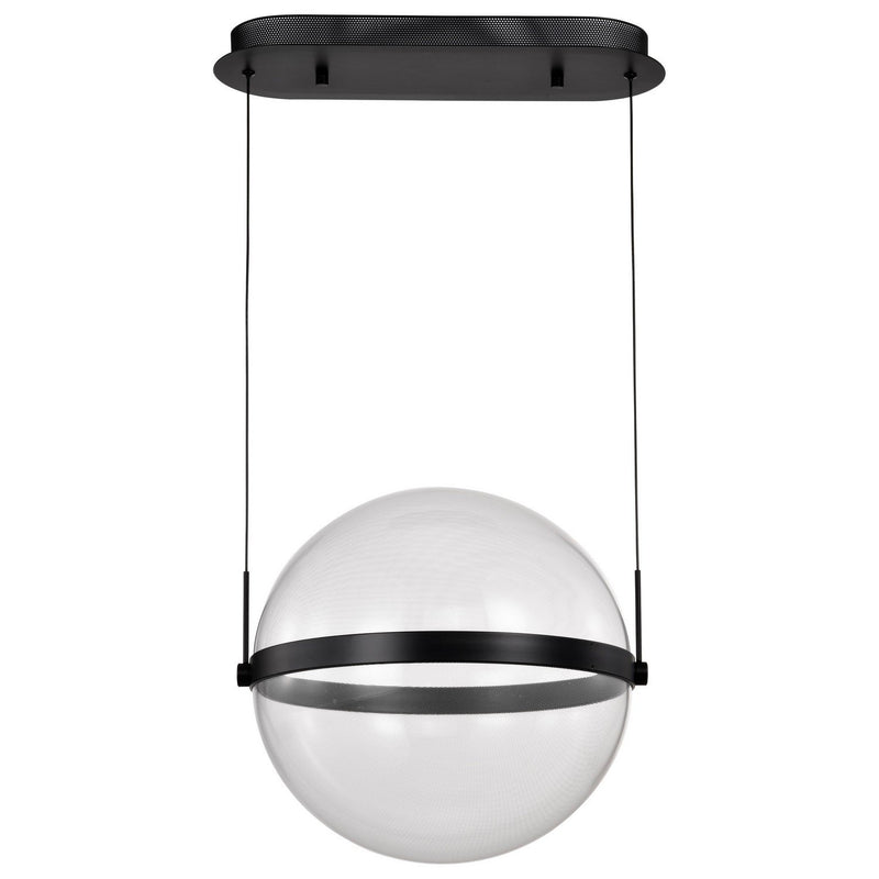 Arvada Medium LED Pendant in Matte Black