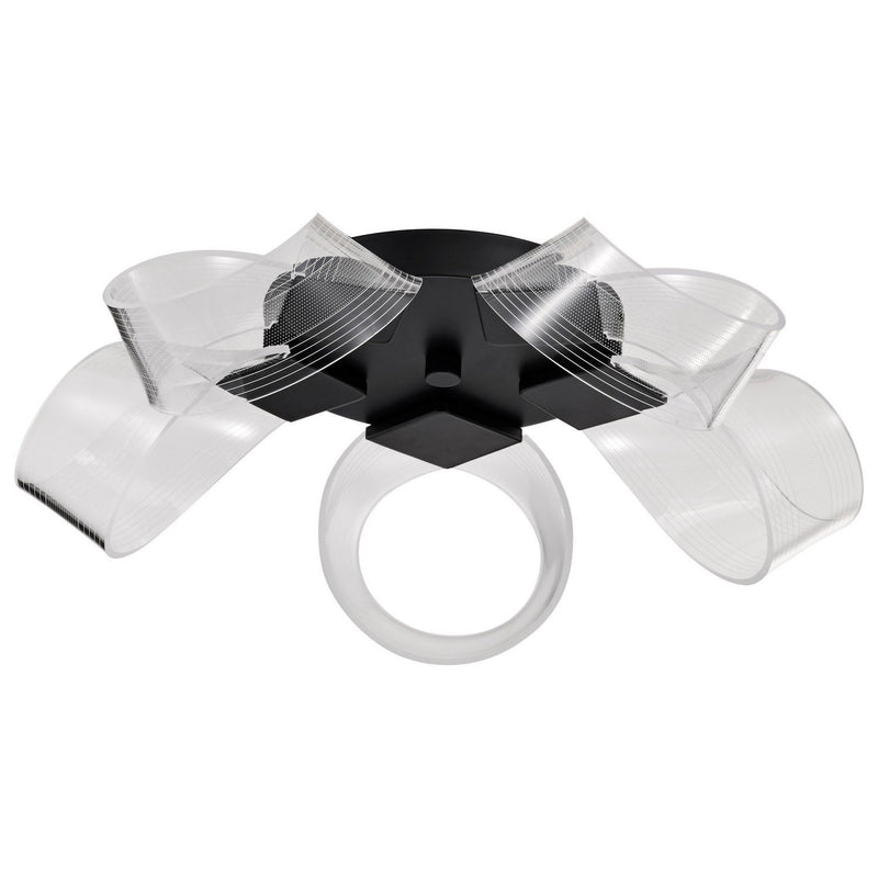 Barnett LED Flush Mount in Matte Black