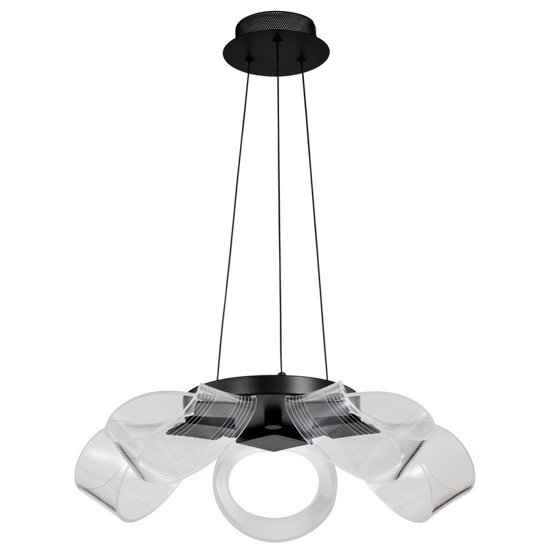 Barnett LED Chandelier in Matte Black