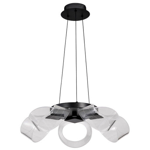 Barnett LED Chandelier in Matte Black