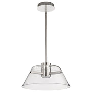 Edmond 17" LED Pendant in Polished Nickel