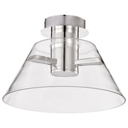 Edmond 14" LED Semi-Flush Mount in Polished Nickel
