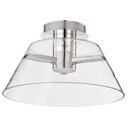 Edmond 17" LED Semi-Flush Mount in Polished Nickel