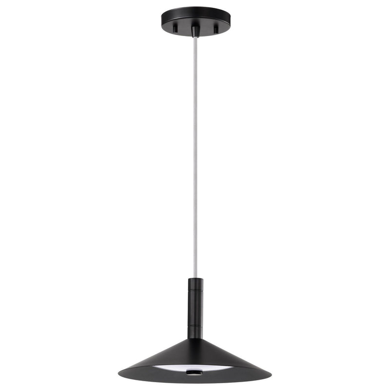Corrine 10" LED Pendant in Matte Black