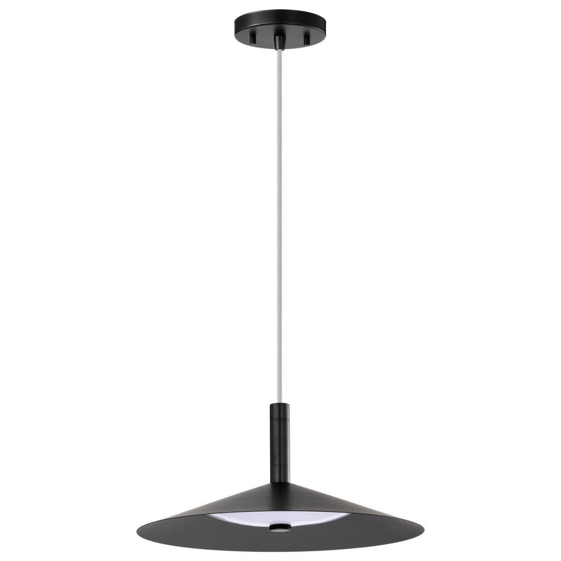 Corrine 14" LED Pendant in Matte Black
