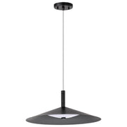 Corrine 18" LED Pendant in Matte Black