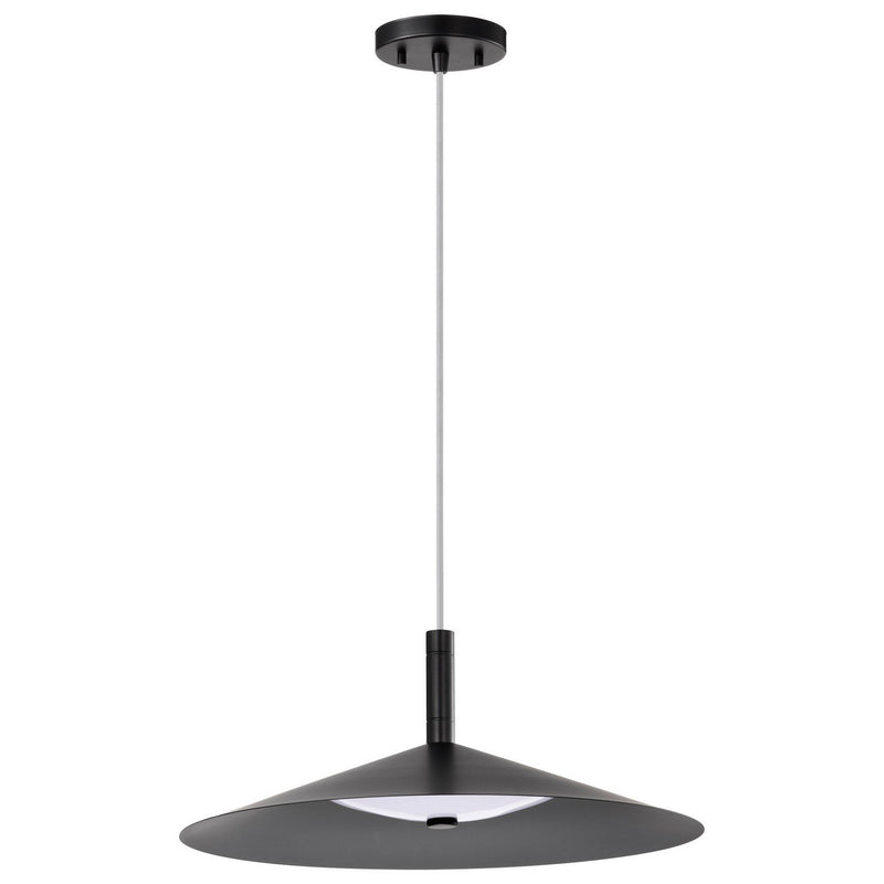 Corrine 18" LED Pendant in Matte Black