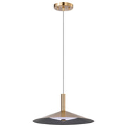 Corrine 14" LED Pendant in Burnished Brass